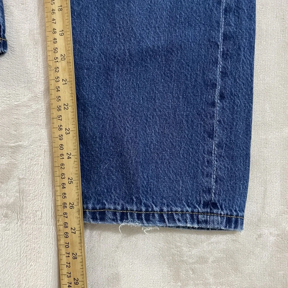 Aeropostale Jeans Womens Size 000 90s Baggy Blue Denim Medium Wash‎ Button Fly